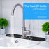 Kitchen Faucet Mat 2 Pieces Kitchen Sink Splash Guard Kitchen Sink Mats Faucet Splash Guard Faucet Splash Catcher Sink Splash Guard behind Faucet Counter Sink for Kitchen Bathroom (Black)