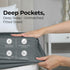 Grey Bedding Queen Fitted Sheet - Bottom Sheet - Deep Pocket - Soft Microfiber - Shrinkage and Fade Resistant - Easy Care -1 Fitted Sheet