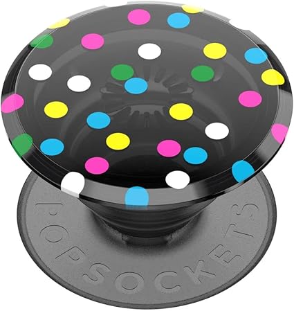 PopSockets Translucent Phone Grip with Expanding Kickstand, PopSockets for Phone, Adhesive Grip, Translucent PopGrip - Clear Glitter