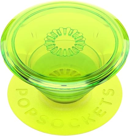 PopSockets Translucent Phone Grip with Expanding Kickstand, PopSockets for Phone, Adhesive Grip, Translucent PopGrip - Clear Glitter