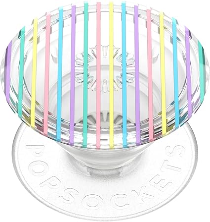 PopSockets Translucent Phone Grip with Expanding Kickstand, PopSockets for Phone, Adhesive Grip, Translucent PopGrip - Clear Glitter
