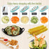 Spiralizer Vegetable Slicer - 5 Blades Vegetable Slicer for Veggie Noodles and Curly Chips