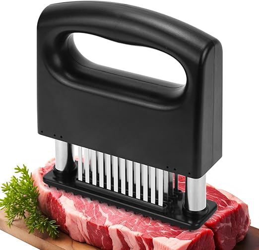 Meat Tenderizer Tool, Meat Tenderizer Stapler with 48 Stainless Steel Ultra Sharp Needle Blades