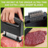 Meat Tenderizer Tool, Meat Tenderizer Stapler with 48 Stainless Steel Ultra Sharp Needle Blades