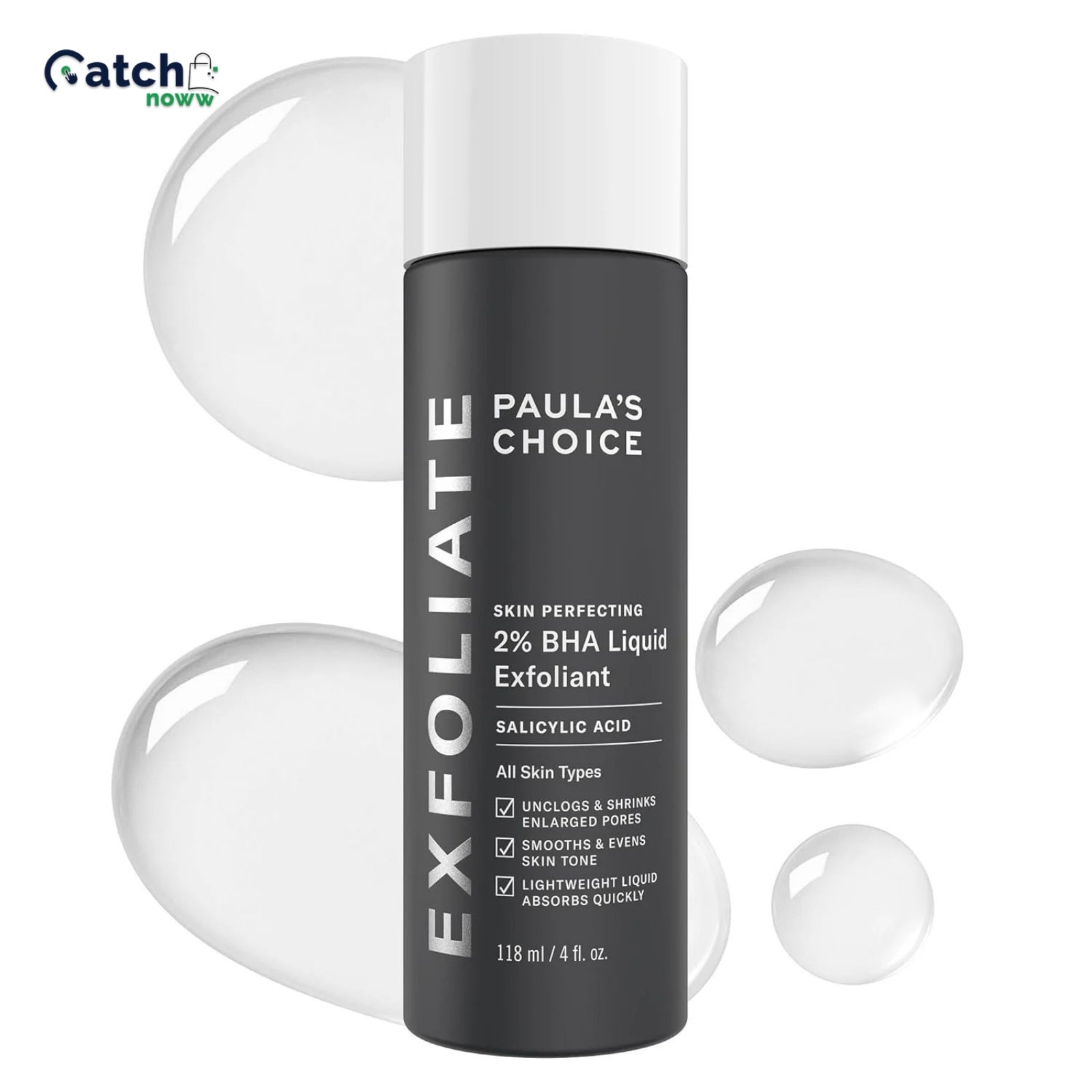 Paula's Choice SKIN PERFECTING 2% BHA Liquid Salicylic Acid Exfoliant-Facial Exfoliant for Enlarged Pores, Wrinkles & Fine Lines and Suitable for Blackhead-Prone Skin